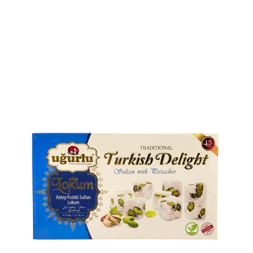 Coconut & pistachio lokum